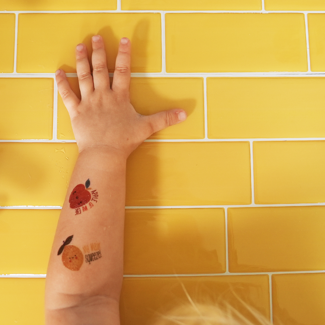 Little Chef Temporary TattoosSizzle up your style with these vibrant Little Chef Temporary Tattoos! Boasting 9 playful, happy fruit and veggie-themed designs, you can apply 'em in a flash and shPOP party suppliesChef Temporary Tattoos fake tattoos