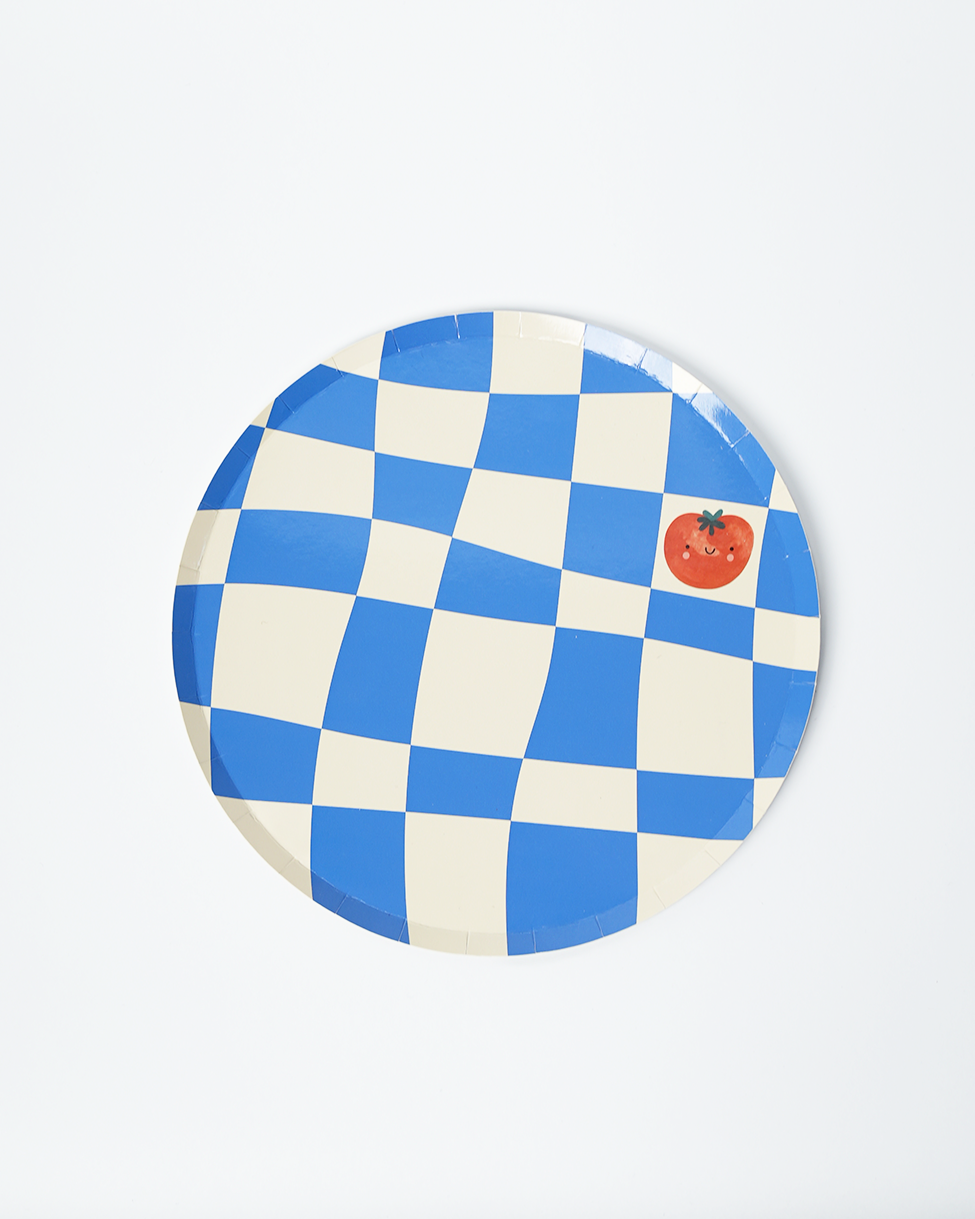 simple birthday party decor at home These four colored checkered plates are the perfect recipe for success at your cooking party. Elevate your culinary celebration and leave a lasting impression on youPOP party suppliesChef Dinner Plates checkered paper plates