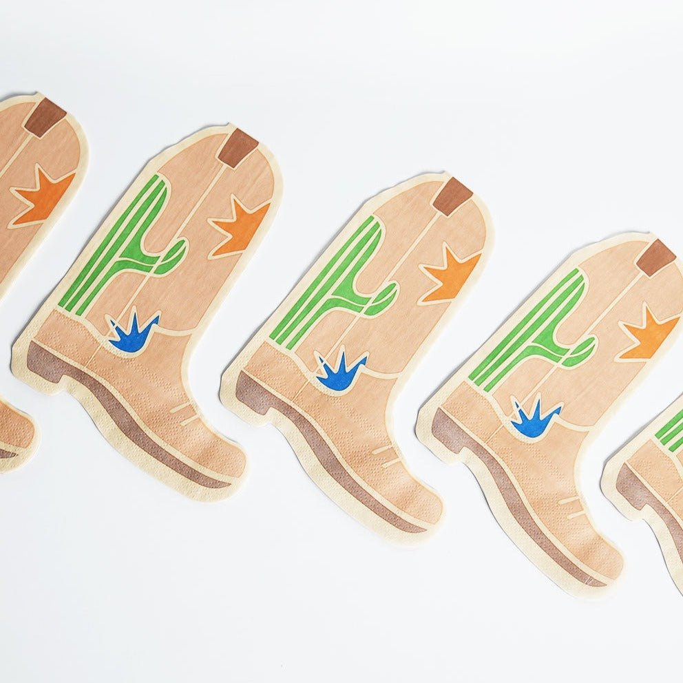 Sssssnake Catcher Napkins (x 12)Kick up the fun at your Western Party with these boot-shaped napkins! These die-cut delights are perfect for two-steppin' and line-dancin', and they're guaranteed toPOP party suppliesSssssnake Catcher Napkins (