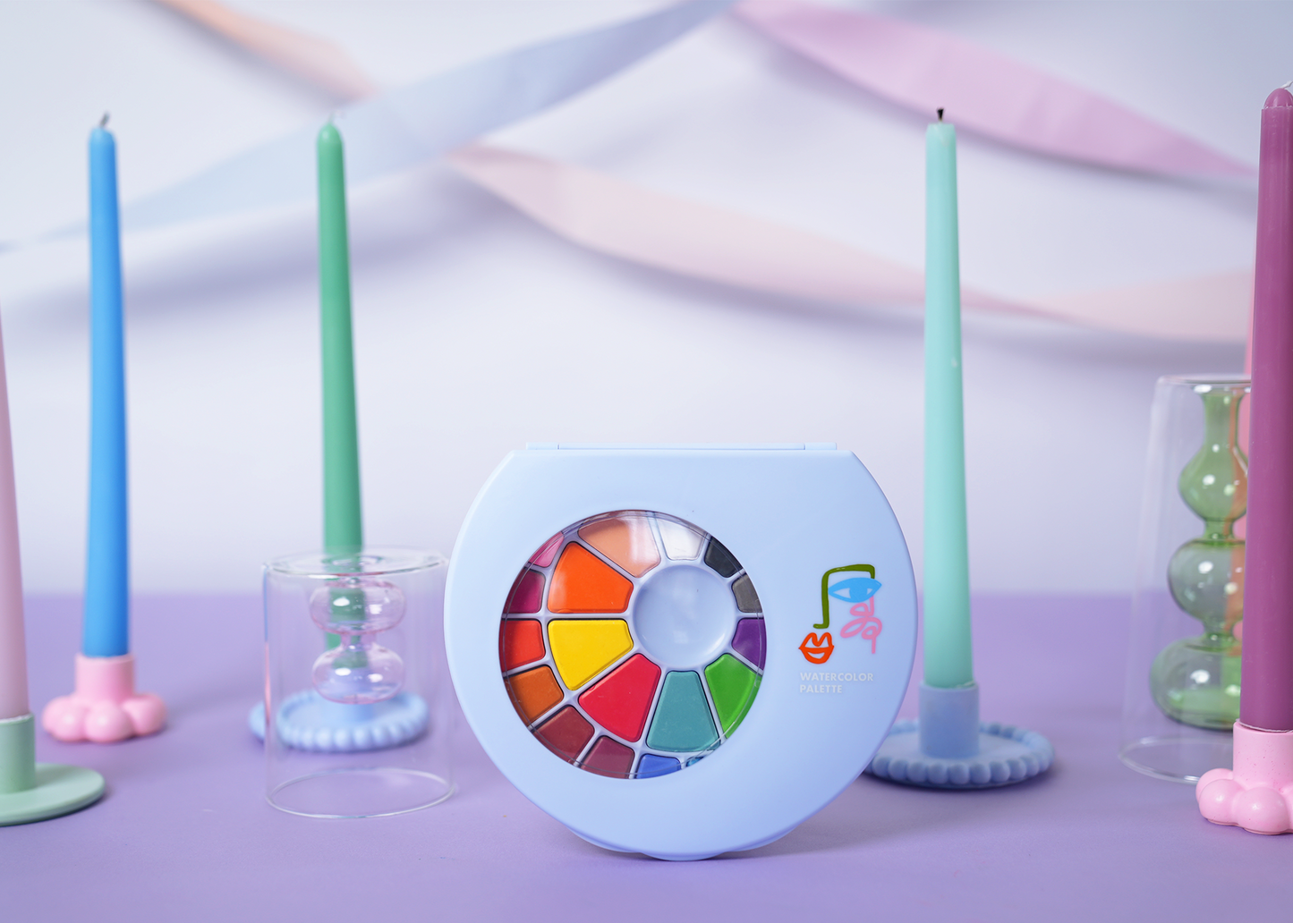 Art Party Watercolor PalettesUnlock your inner artist with Art Party Watercolor Palettes! Our unique circle palette features 24 hues, so you've got every hue of the rainbow at your fingertips. PPOP party suppliesArt Party Watercolor Palettes