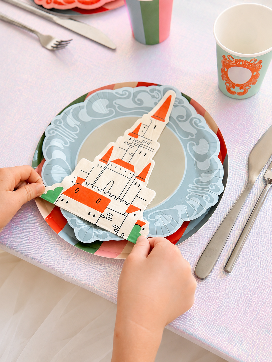 Princess Party Pack for 12 | Royal Princess Theme Tableware Kit | Pop Party Supplies