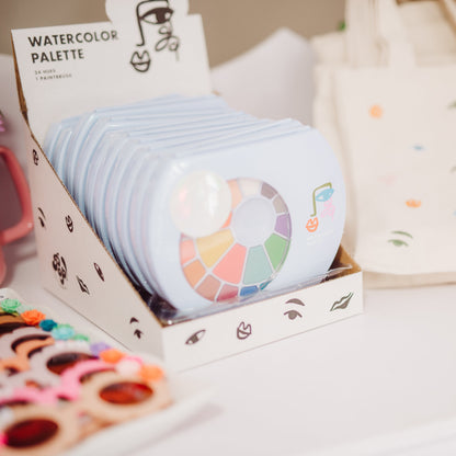 Art Party Watercolor Palette Display Case | 10 Count