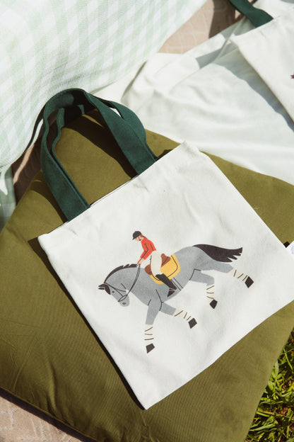 Horse Mini Tote Bag Set – 3-Pack Equestrian Kids Totes | Pony Party Favor Bags | Cute Horse Gifts for Girls