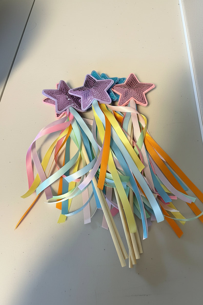 Fairy Princess Star Ribbon Wand