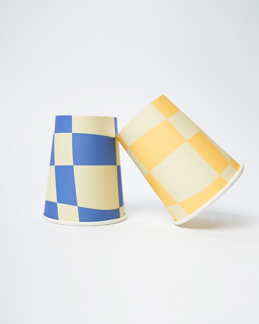 Little Chef Cups (x 12)Paper Party Cups Make any get-together more flavorful with these colorful checkered cups! Perfect for hosting at home – drinks, snacks, whatever! – these bright checkered cups come iPOP party suppliesChef Cups (