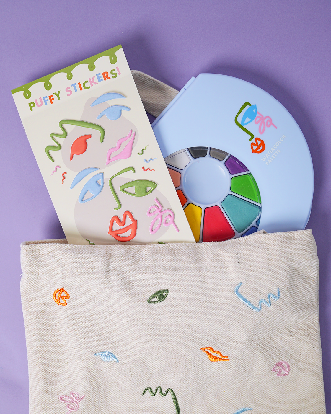 Art Party Embroidered Canvas Mini ToteIdeal for all kids party essentials, this chic, kid-sized embroidered tote can double as party-favor bags and even a special present - perfect for any occasion. Add POP party suppliesArt Party Embroidered Canvas Mini Tote mini tote bag
