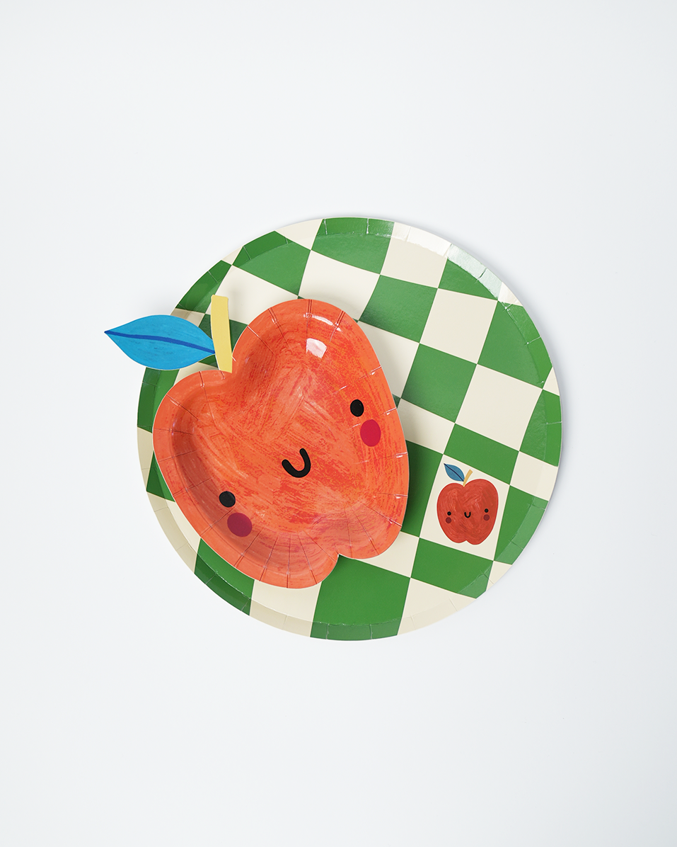 Little Chef Dinner Plates (x 12) simple birthday party decor at home. These four colored checkered plates are the perfect recipe for success at your cooking party. Elevate your culinary celebration and leave a lasting impression on youPOP party suppliesChef Dinner Plates checkered paper plates