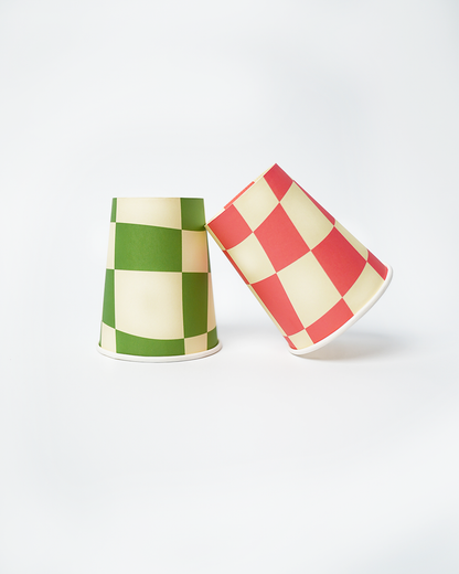 Little Chef Cups (x 12)Paper Party Cups Make any get-together more flavorful with these colorful checkered cups! Perfect for hosting at home – drinks, snacks, whatever! – these bright checkered cups come iPOP party suppliesChef Cups (